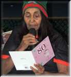 Yarra Bay Sailing Club, Saturday 13th July 2012.
Ngarigo Elder, Aunty Rae Solomon Stewart celebrating her 80th birthday.