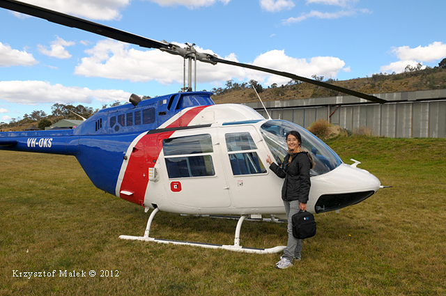 Niekt�rzy, jak Adriana Crugnale, przelecieli sie helikopterem.