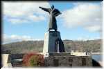  The one who  ascended and named Mt Kosciuszko -- Paul Edmund Strzelecki Monument in Jindabyne (designed by late Jerzy Sobicinski of Poznan, Poland).
