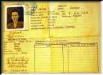 Bejrut 1949.Jadwiga Ryciak - zarejestrowana w International Refugee Organisation, dokument z podpisem  hrabiego M. Tyszkiewicza.