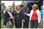 Roy with Ngarigo friends (from left) Aunty Rachel, Sharon Anderson and Aunty Rae Solomon Stewart.