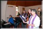 Singing - in English.