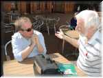 Billy Cantwell of The Irish Echo (on left) with Felix Molski.
